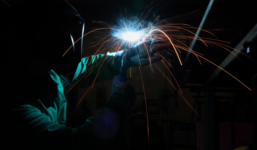 374th MXS metals techs make sparks flying