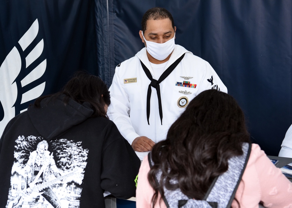 Navy’s Virtual Reality Experience visits Southwest High School during Navy Week