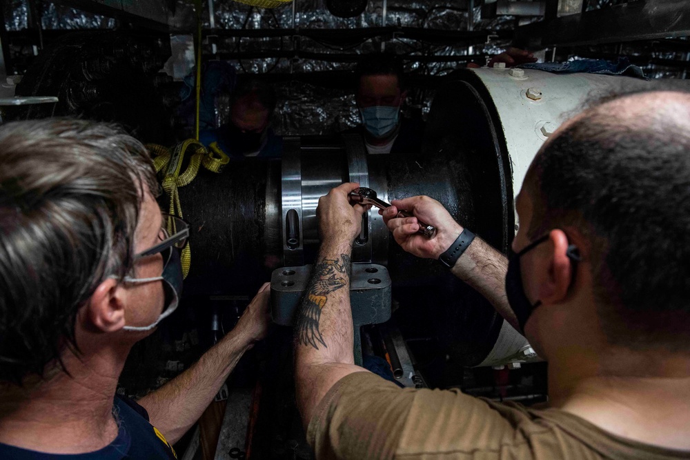 Tulsa Replaces a Line Shaft Bearing