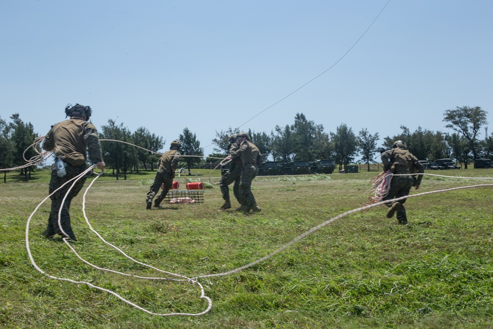 Marines with the MRF Conduct Para Operations on Ie Shima