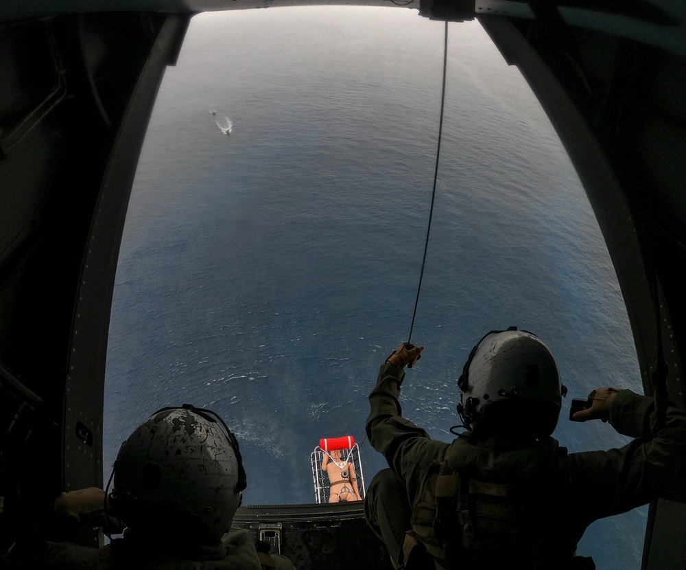 Marines with the MRF Conduct Para Operations on Ie Shima