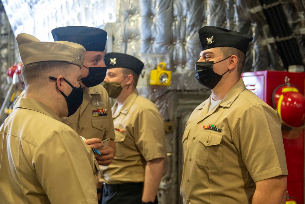 Uniform Inspection Aboard USS Charleston