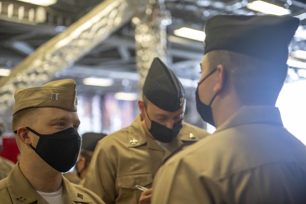 Uniform Inspection Aboard USS Charleston
