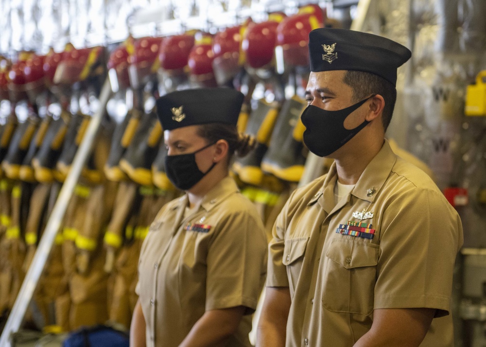 Uniform Inspection Aboard USS Charleston