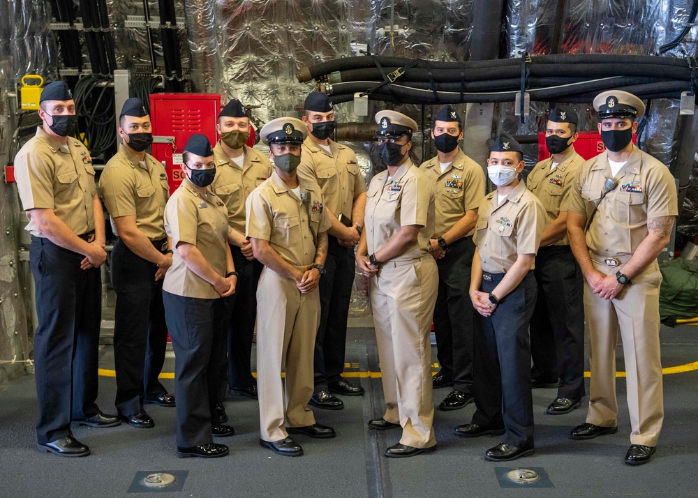 Uniform Inspection Aboard USS Charleston