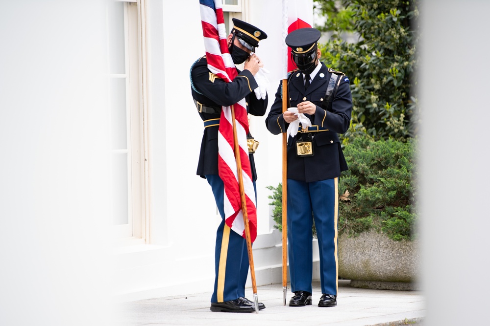 Armed Forces Full Honor Cordon in Honor of the Prime Minister of Japan