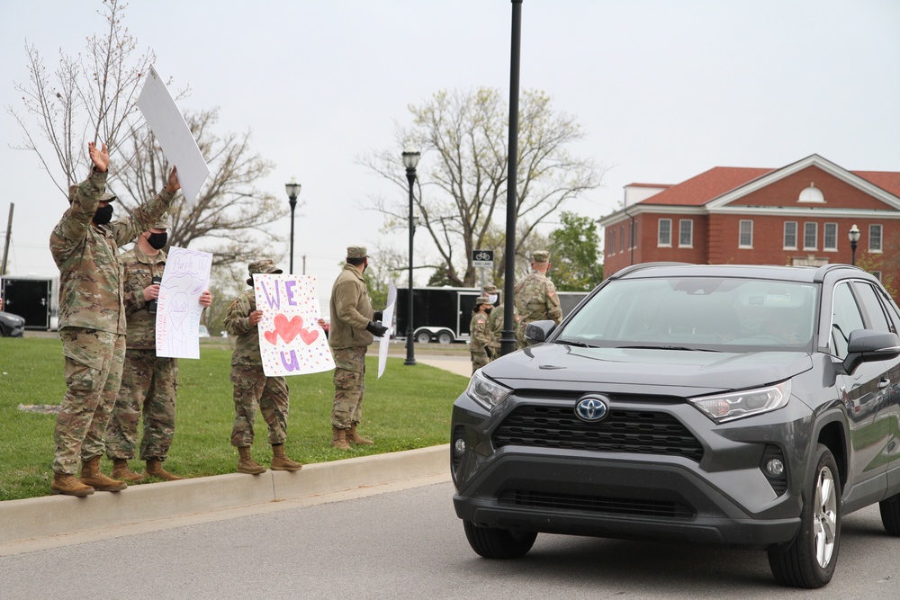 1st Theater Sustainment Command Soldiers honor military children at local school