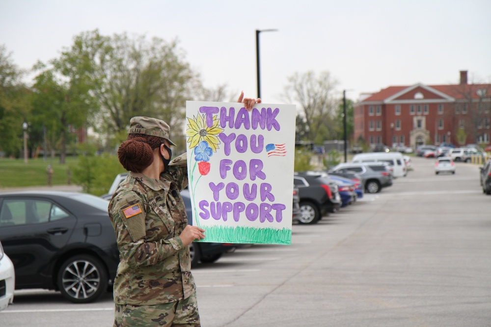 1st Theater Sustainment Command Soldiers honor military children at local school