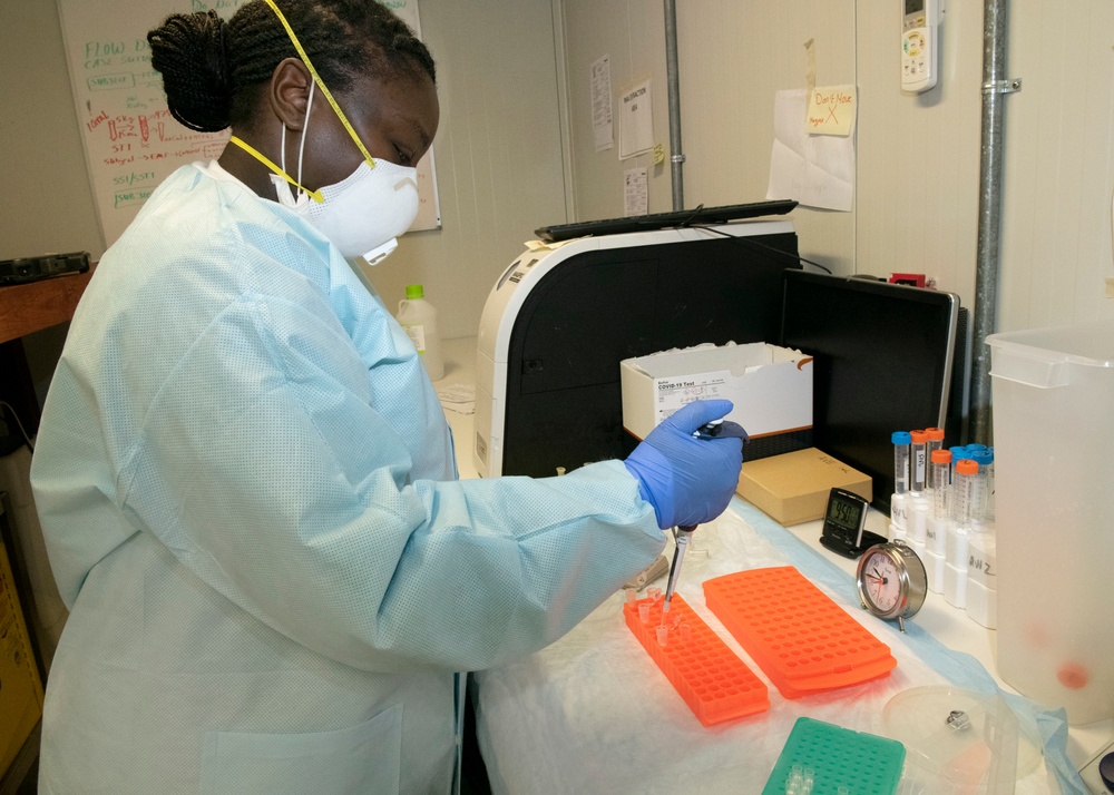 Laboratory conducts mass COVID-19 testing at Camp Lemonnier