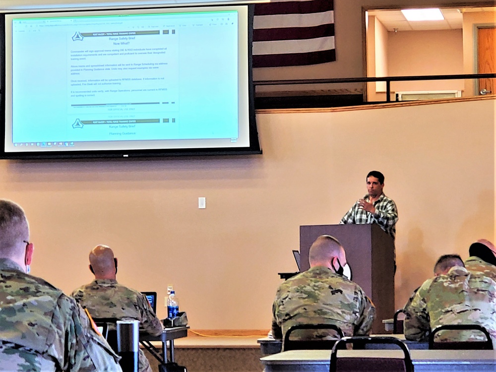 Fort McCoy DPTMS holds first training workshop