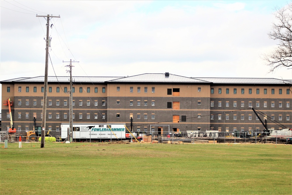 Construction of new, modern barracks building continues at Fort McCoy