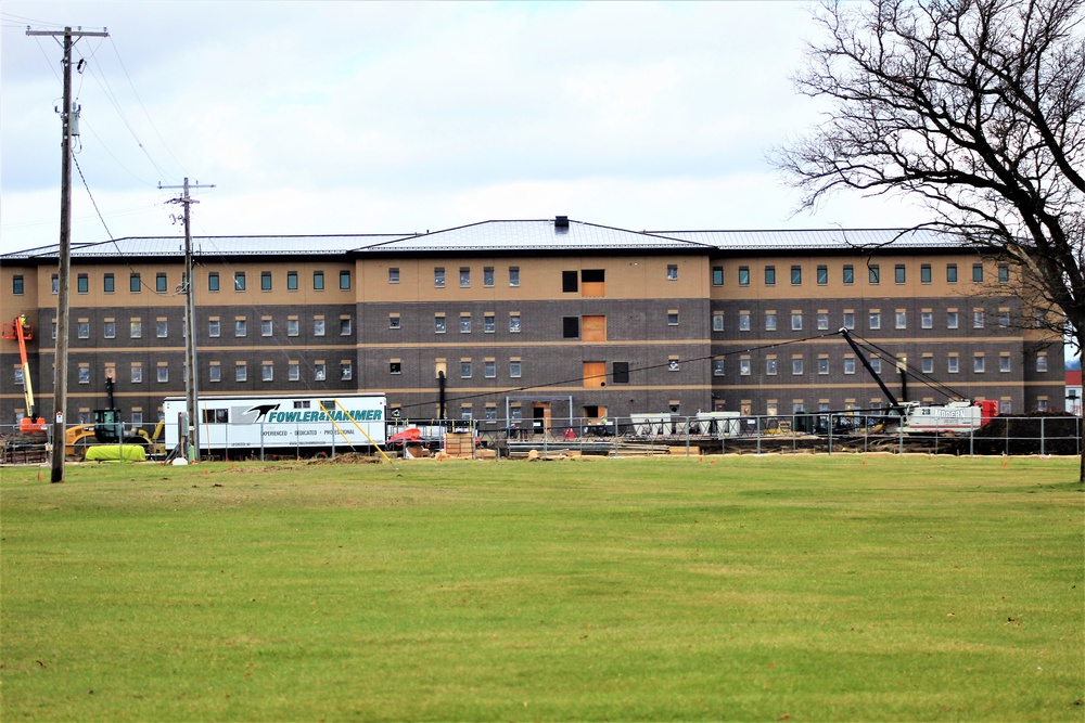 Construction of new, modern barracks building continues at Fort McCoy