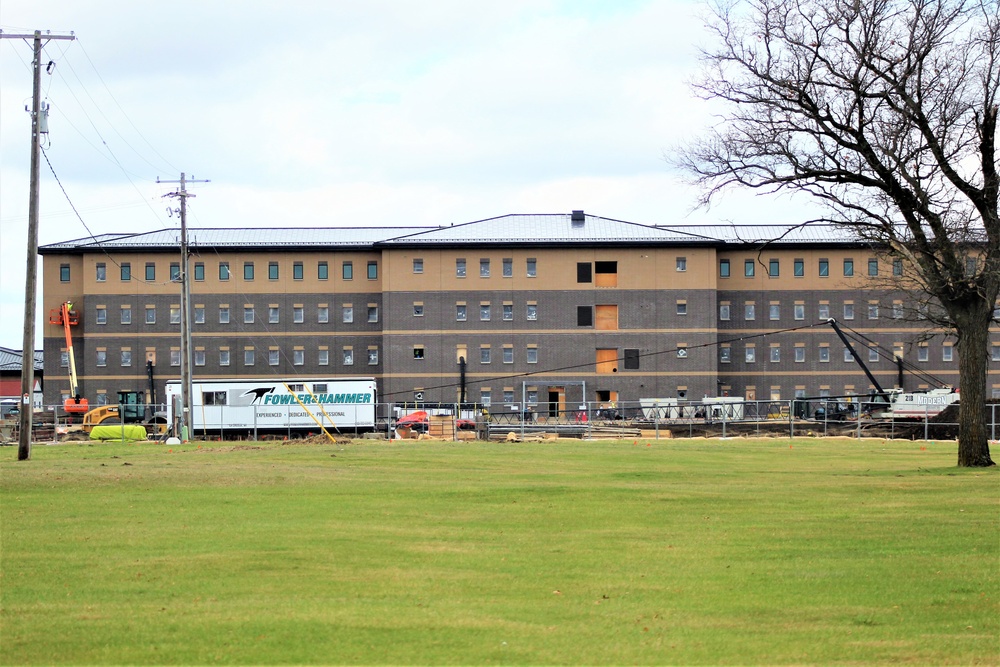 Construction of new, modern barracks building continues at Fort McCoy