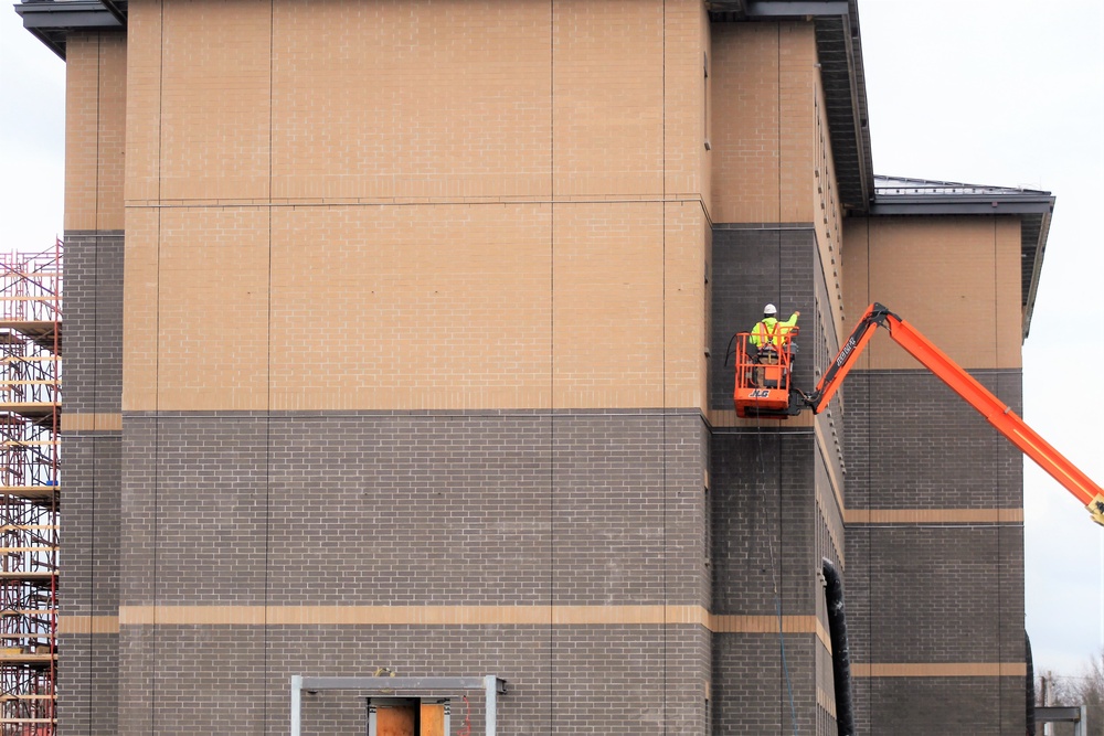 Construction of new, modern barracks building continues at Fort McCoy