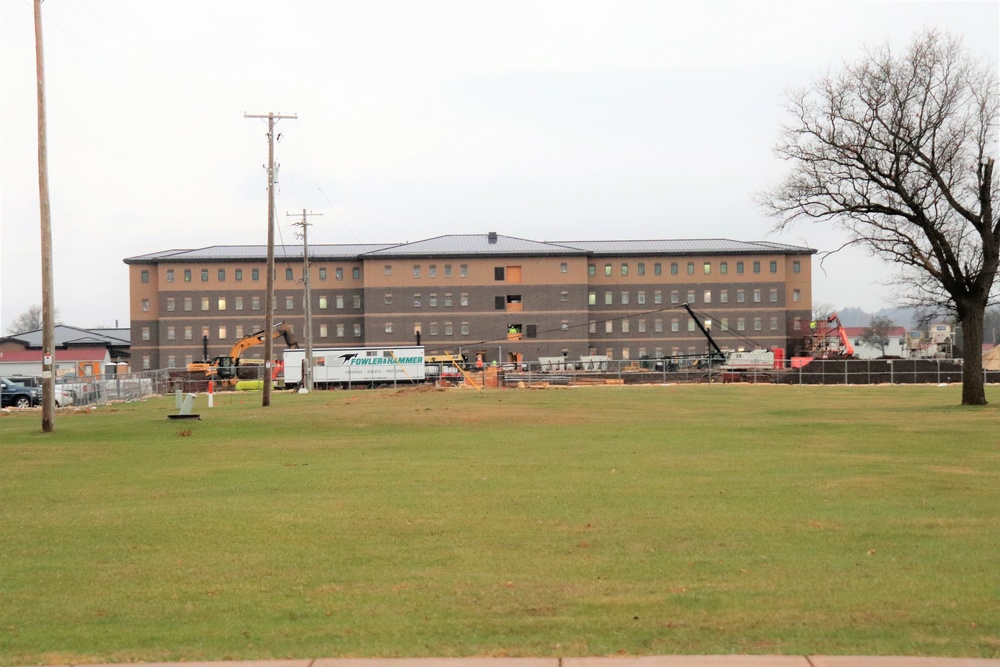 Construction of new, modern barracks building continues at Fort McCoy