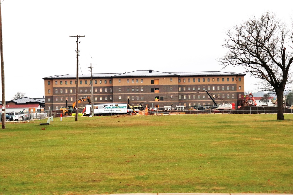 Construction of new, modern barracks building continues at Fort McCoy