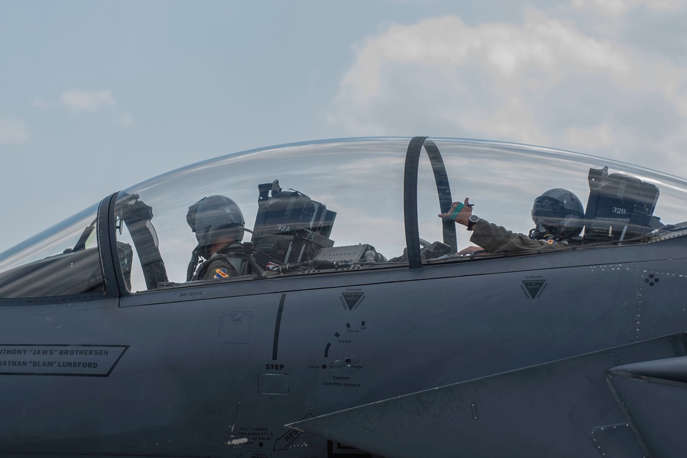 SJAFB flightline is ready for takeoff