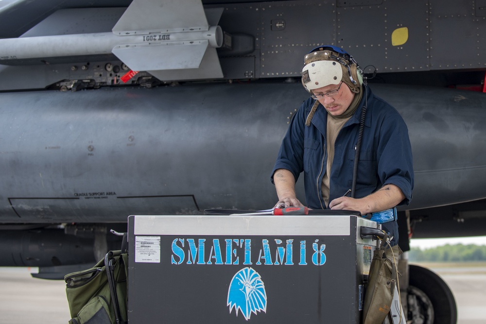 SJAFB flightline is ready for takeoff