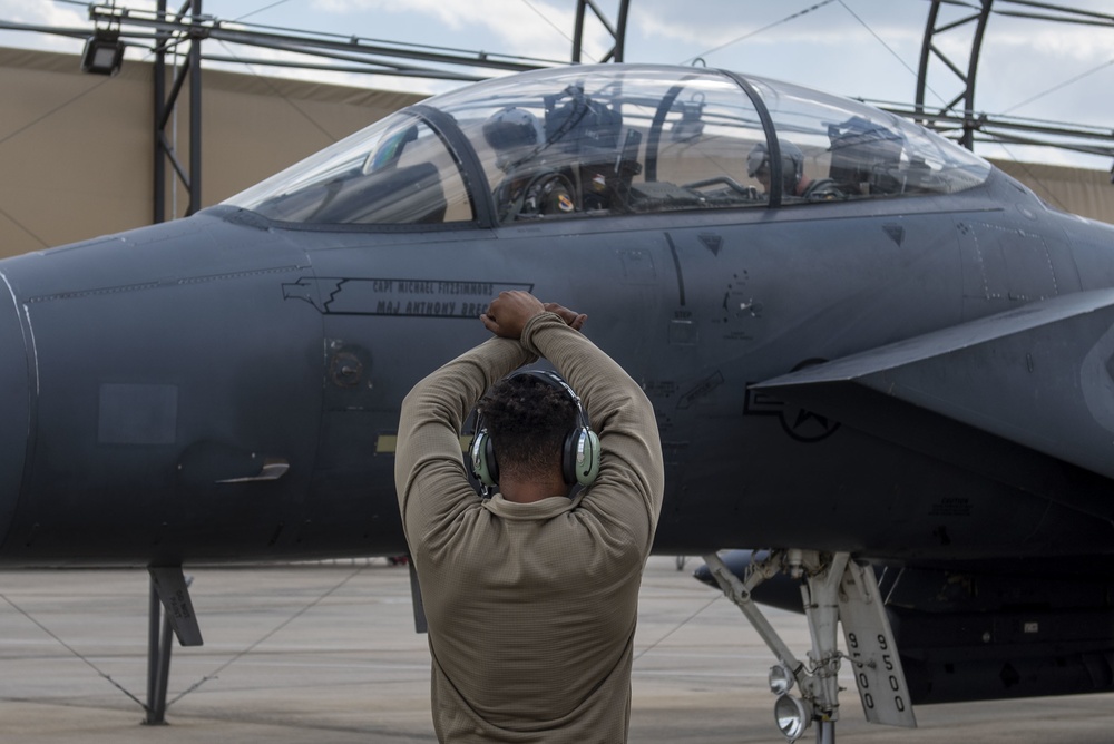 SJAFB flightline is ready for takeoff