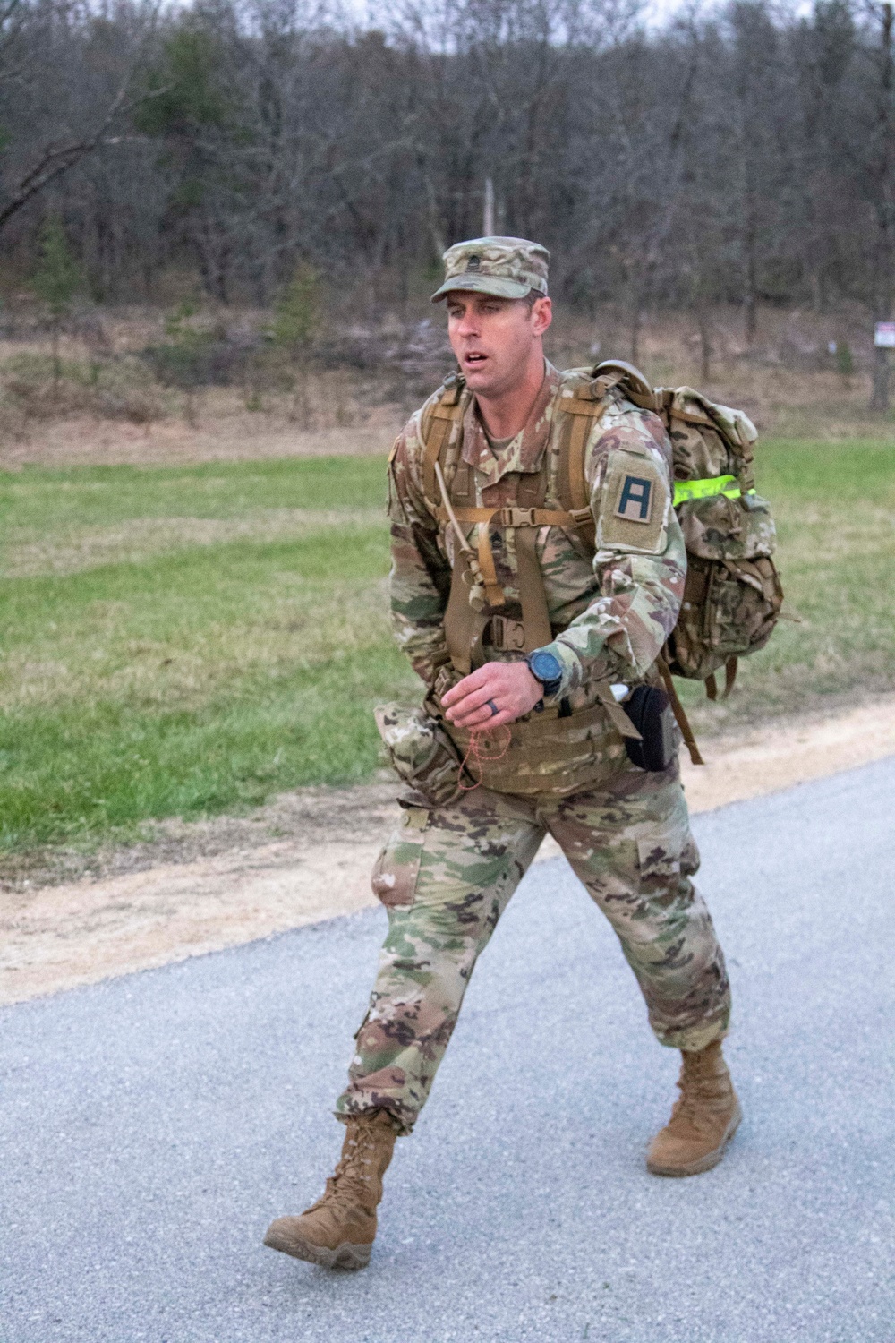 First Army Best Warrior Competition Ruck March Event