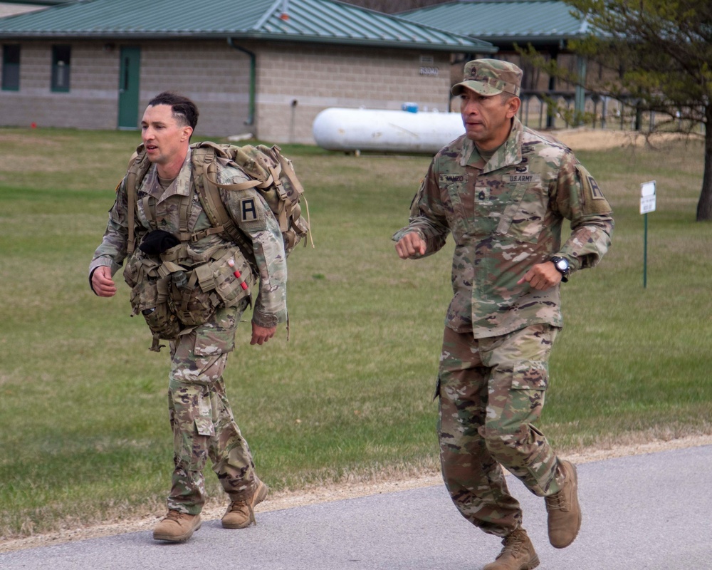 First Army Best Warrior Competition Ruck March Event