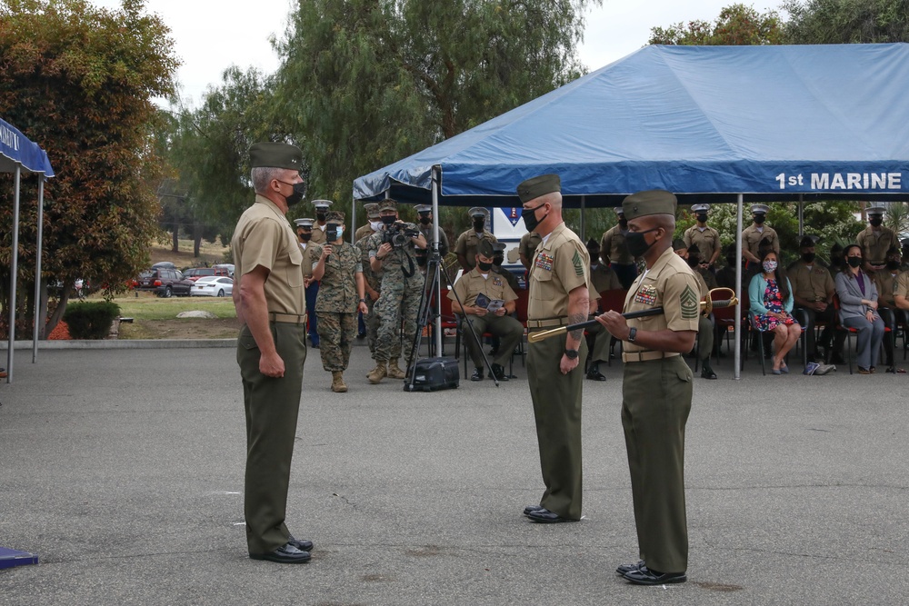 1st Marine Division Sgt Maj post and relief