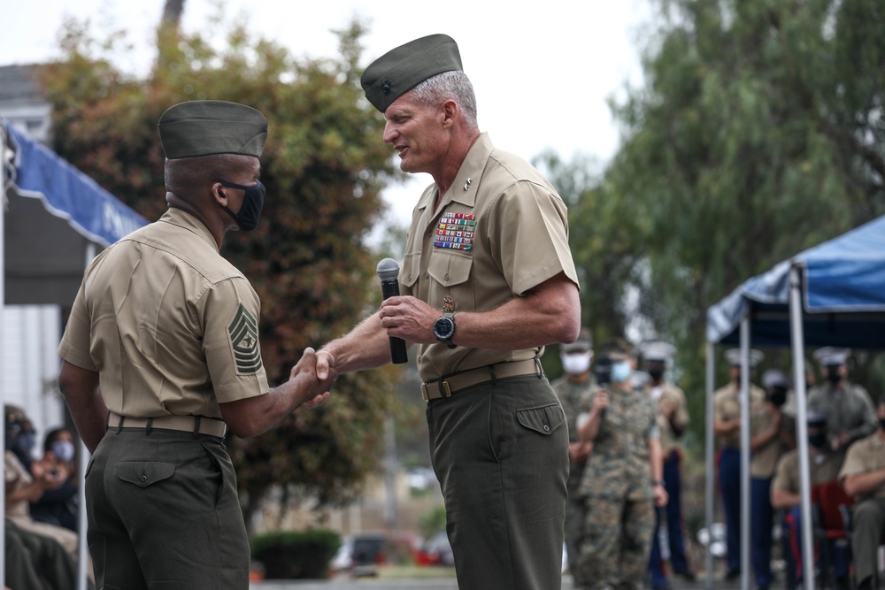 1st Marine Division Sgt Maj post and relief