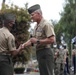 1st Marine Division Sgt Maj post and relief