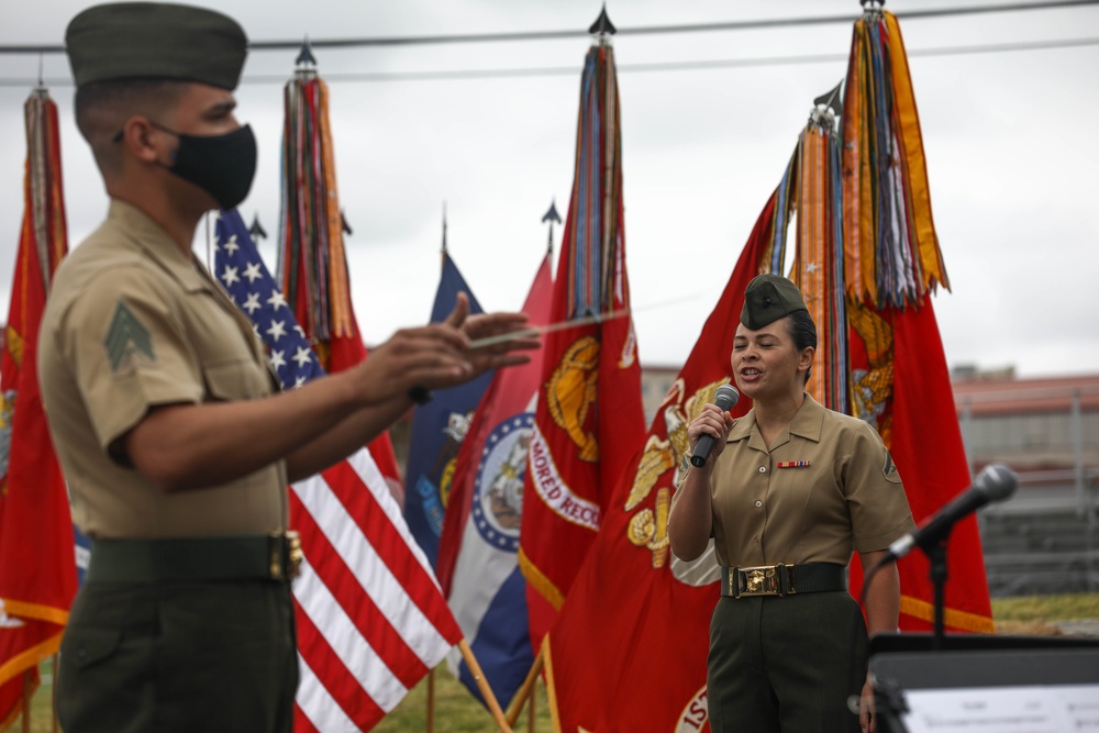 1st Marine Division Sgt Maj post and relief