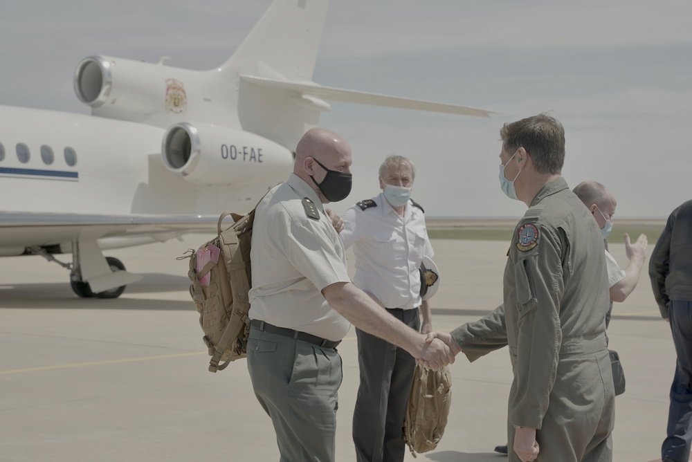 Belgian Chief of Defense Visits Sheppard