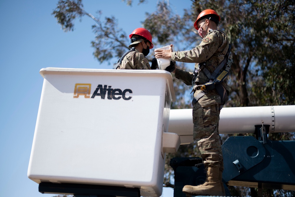 60th CES Airmen maintain base electrical systems