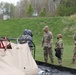 Command Sgt. Maj. Lombardo talks to soldiers from the 307th Chemical Company