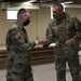 Command Sgt. Maj. Lombardo recognizes junior enlisted soldier