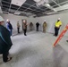 Visitors view construction of new, modern barracks building continues at Fort McCoy