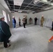 Visitors view construction of new, modern barracks building continues at Fort McCoy