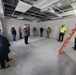 Visitors view construction of new, modern barracks building continues at Fort McCoy