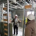 Visitors view construction of new, modern barracks building continues at Fort McCoy