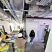 Visitors view construction of new, modern barracks building continues at Fort McCoy