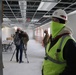 Visitors view construction of new, modern barracks building continues at Fort McCoy