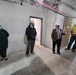 Visitors view construction of new, modern barracks building continues at Fort McCoy