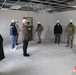 Visitors view construction of new, modern barracks building continues at Fort McCoy