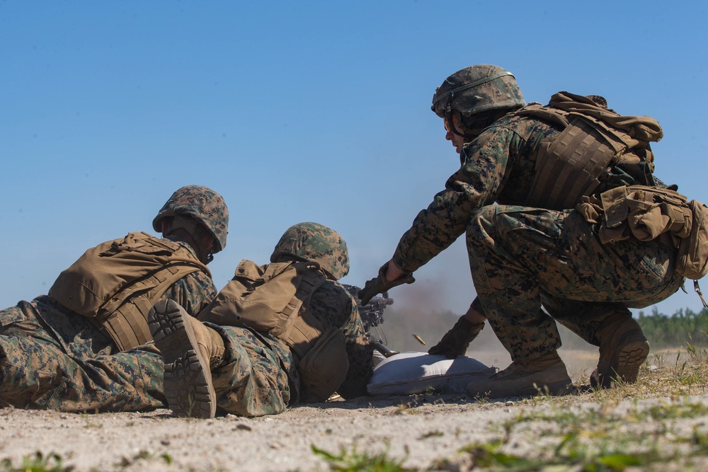 Marines participate in squad defense drills during Dynamic Cape 21.1