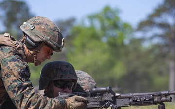 Marines participate in squad defense drills during Dynamic Cape 21.1