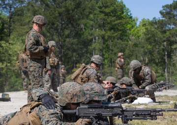 Marines participate in squad defense drills during Dynamic Cape 21.1
