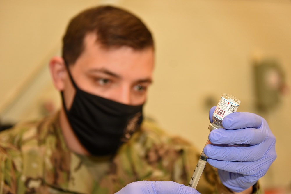 Michigan’s Task Force Red Lion Administers the COVID-19 Vaccine