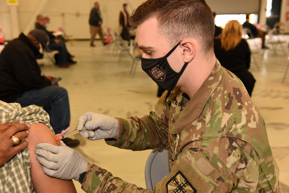 Michigan’s Task Force Red Lion Administers the COVID-19 Vaccine