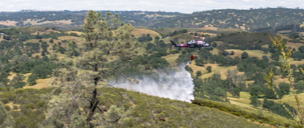 California National Guard members train for fire air operations