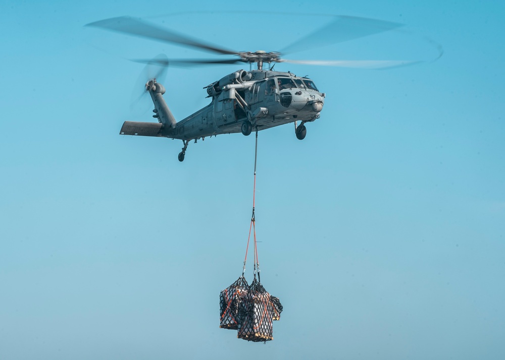 11th MEU, USS Portland Conducts RAS in the Pacific