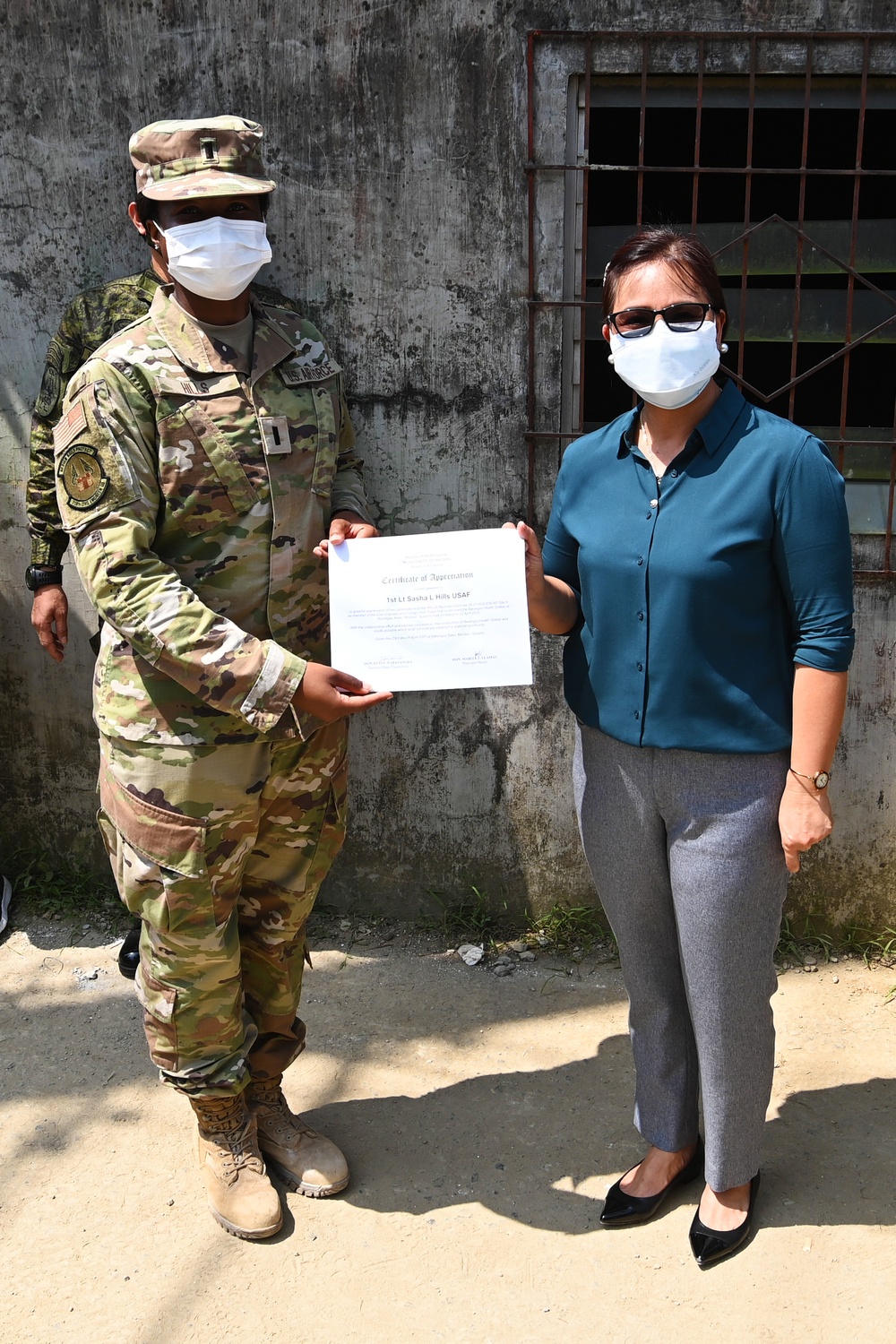 Balikatan 21: Dedication ceremony held to celebrate new health station, Barangay Baao, Mauban, Ph.