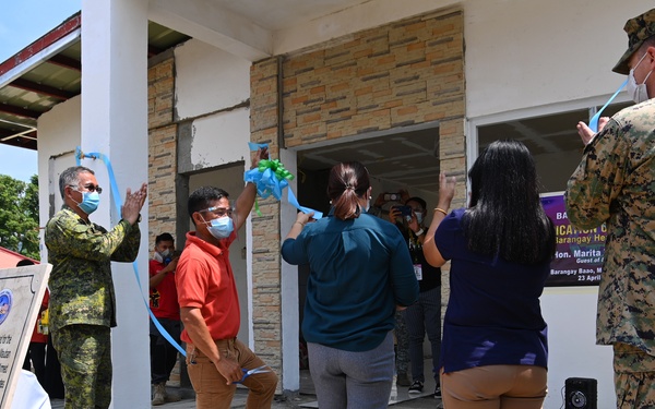 Balikatan 21: Dedication ceremony held to celebrate new health station, Barangay Baao, Mauban, Ph.